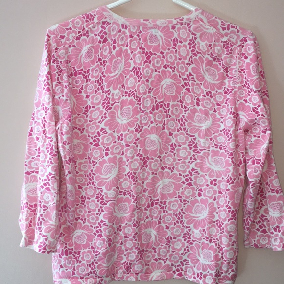 Pink Lilly Pulitzer sweater size M - Picture 4 of 4